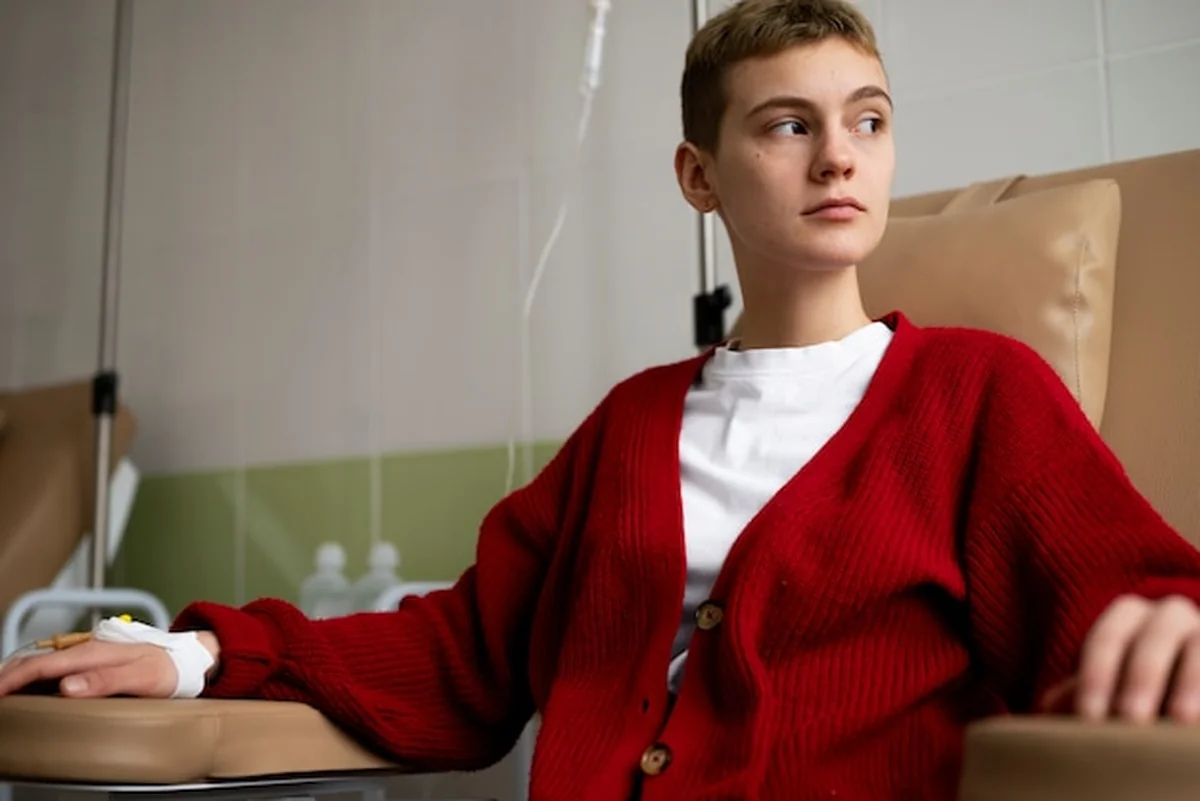 Pacjent otrzymujący chemioterapię